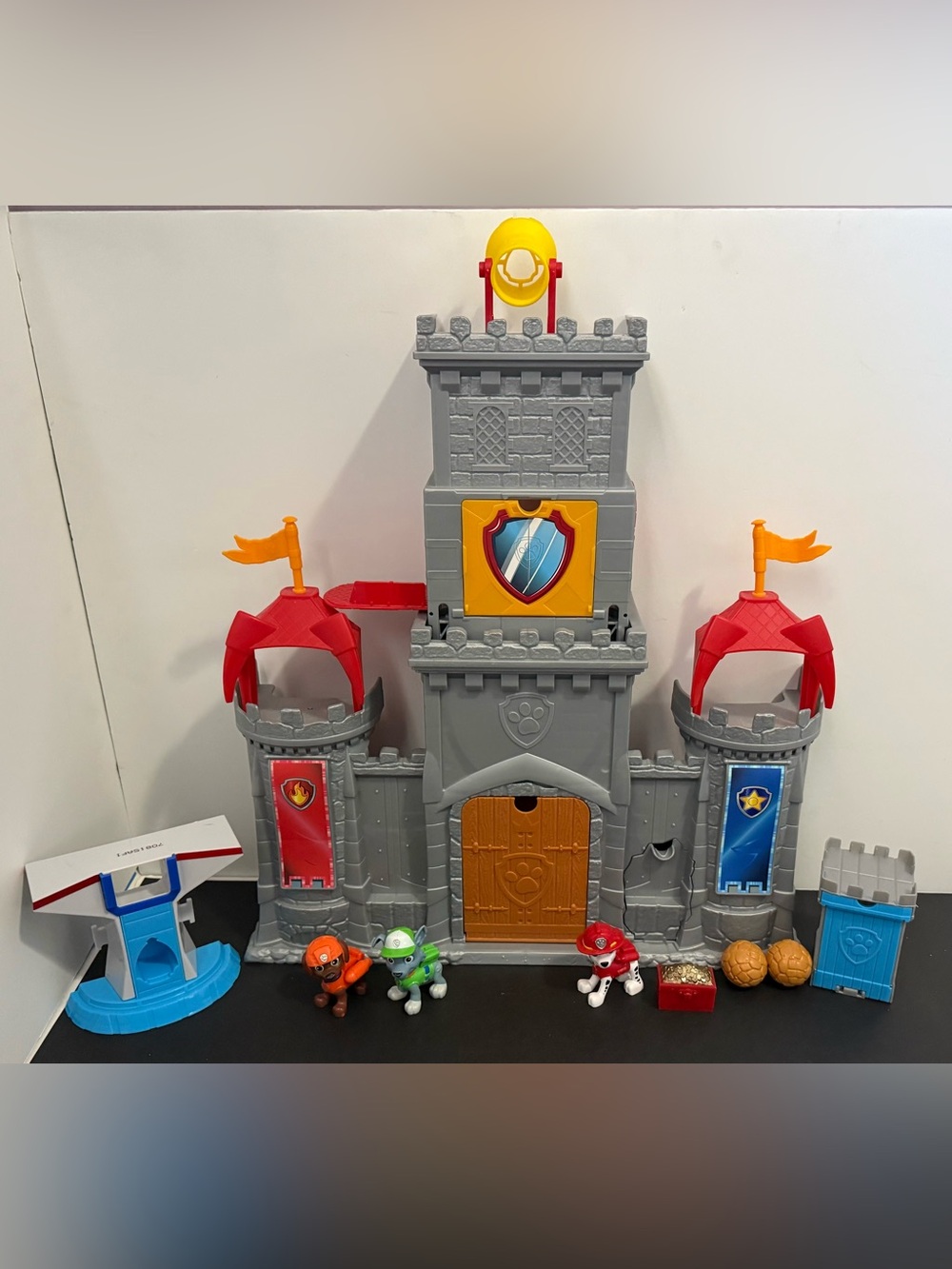 PAW Patrol Rescue Knights Castle HQ Playset Bundle with Bonus Accessories & Pups